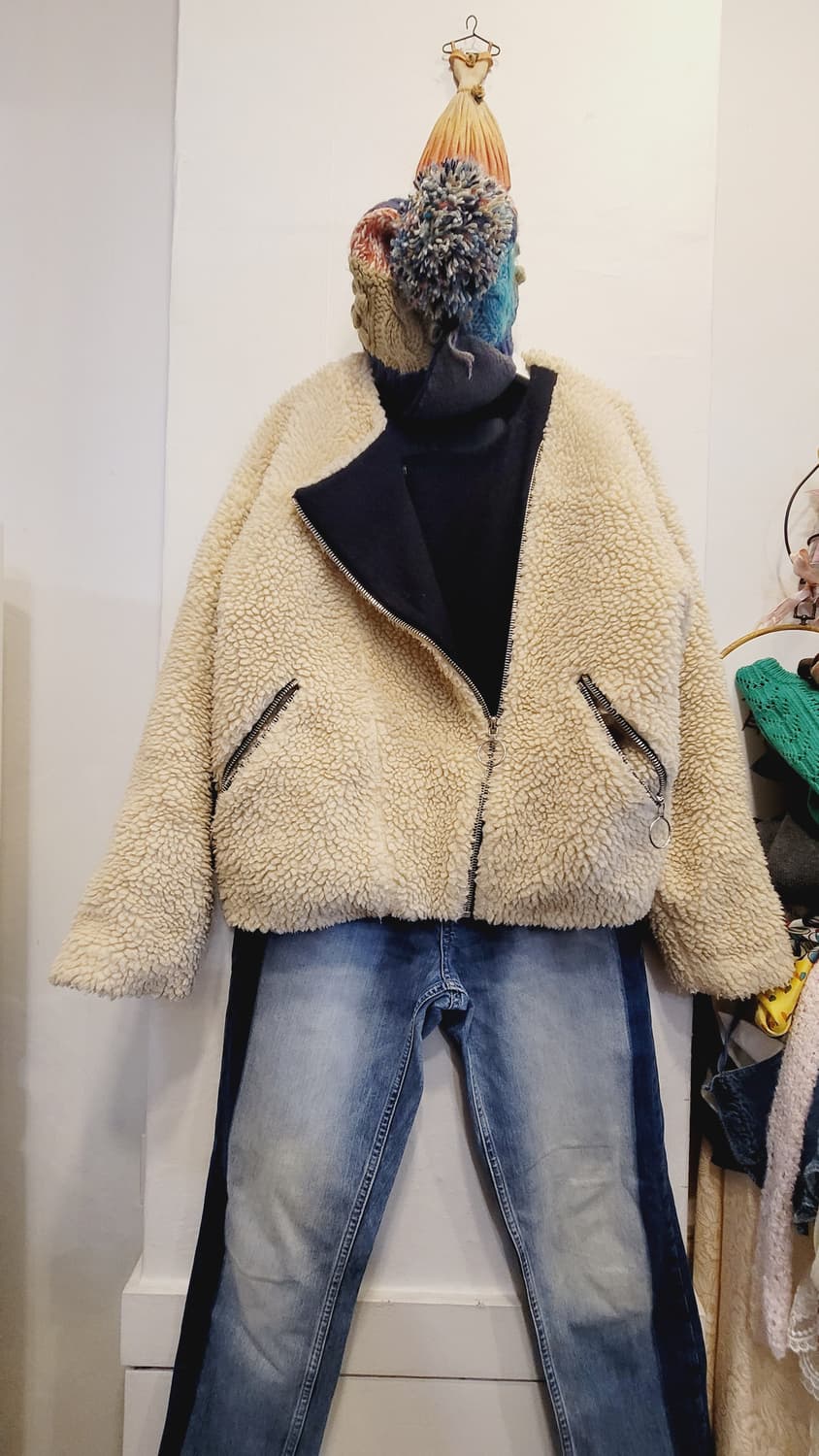 뉴욕 Yuneho 뽀글이 집업 라이더 상품이미지5