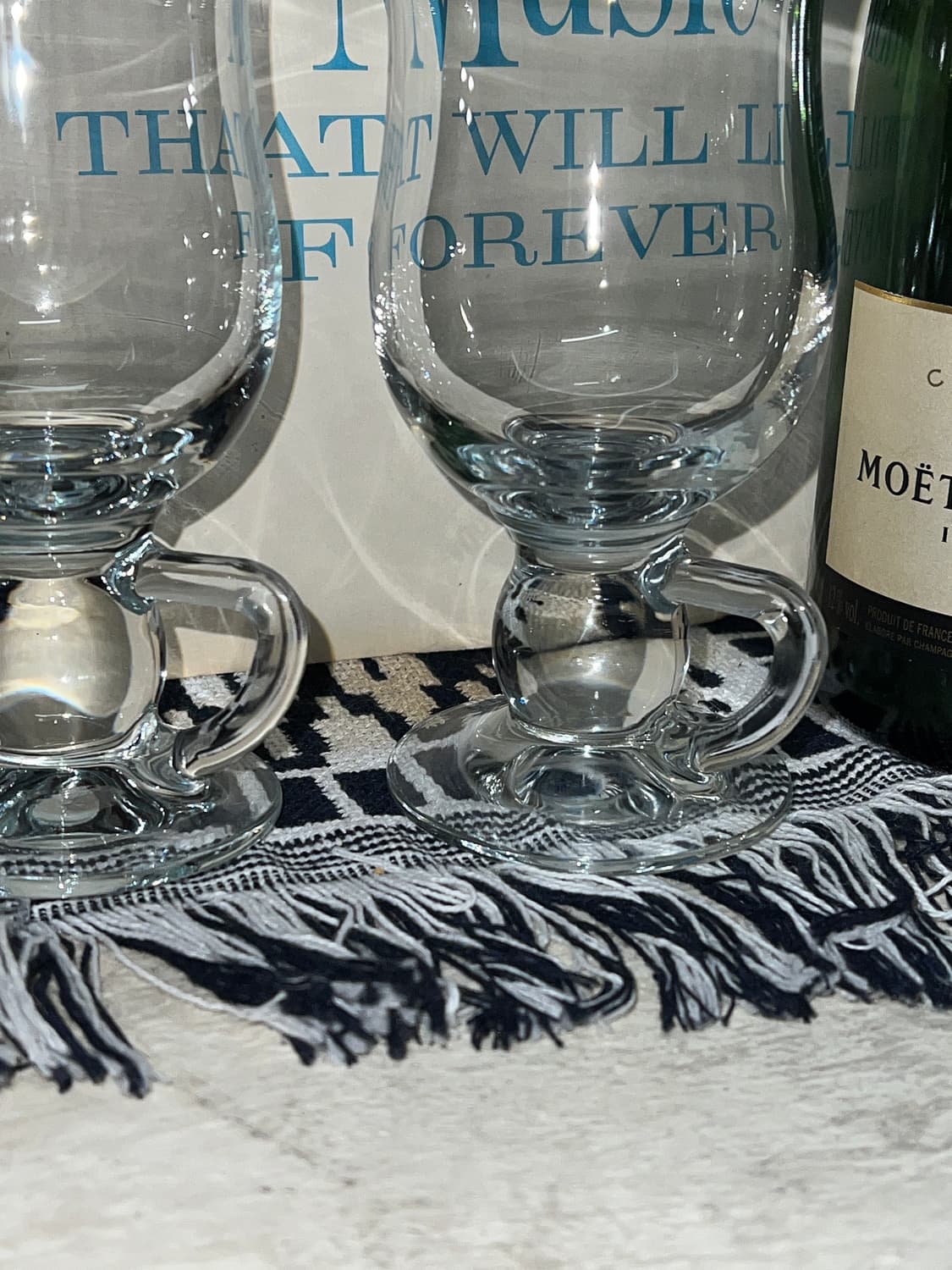 VTG 80s Irish Coffee Glas Classic Handle 상품이미지4