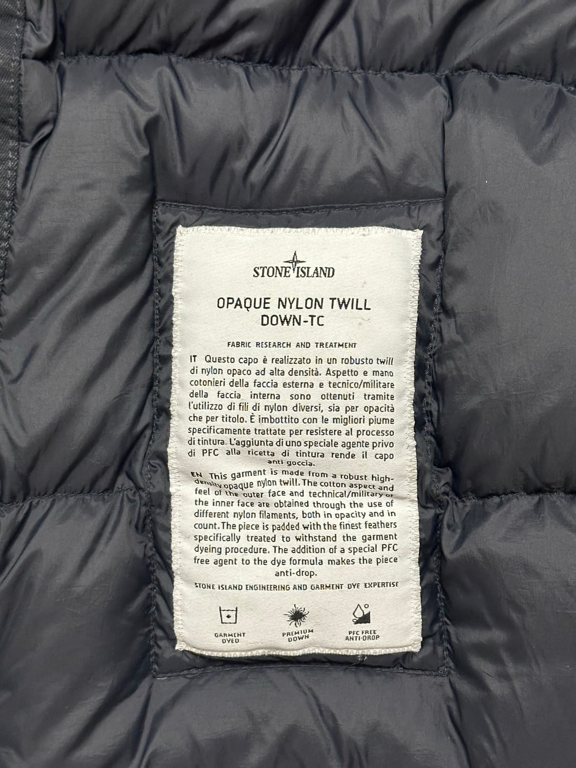 스톤아일랜드 오파크 트윌 다운 tc 패딩 L(105) 국내판 상품이미지2