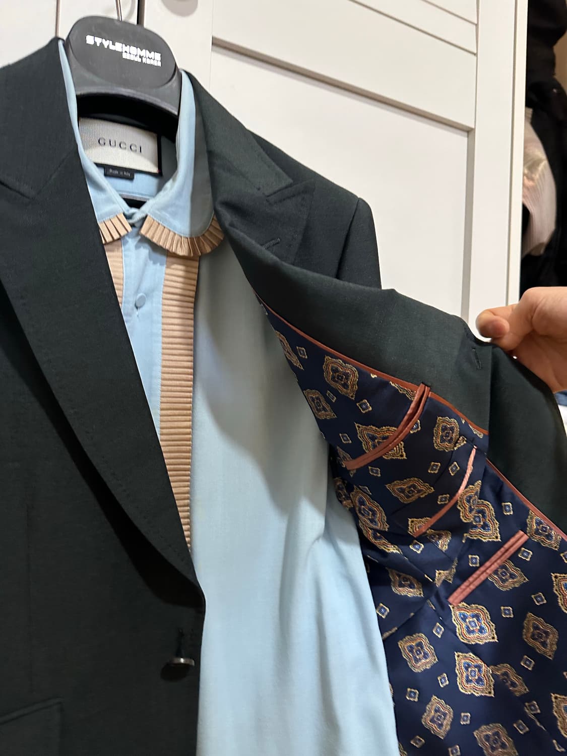 구찌 모헤어 수트 + 실크 셔츠 일괄판매 상품이미지4