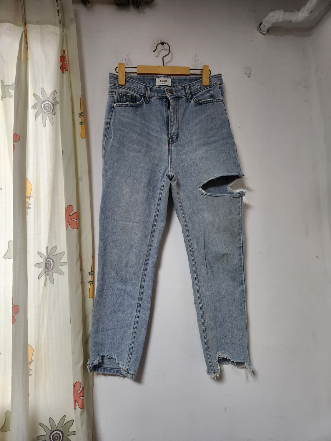 FAVOR 데미지 청바지 L(29) 상품이미지1