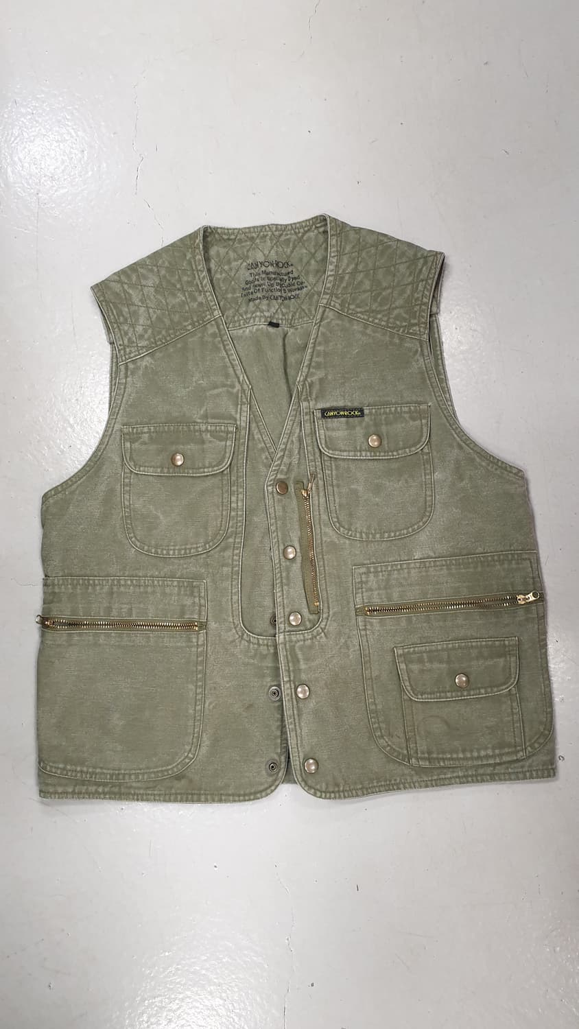 CANYON ROCK 워크웨어 베스트 카키M 상품이미지1