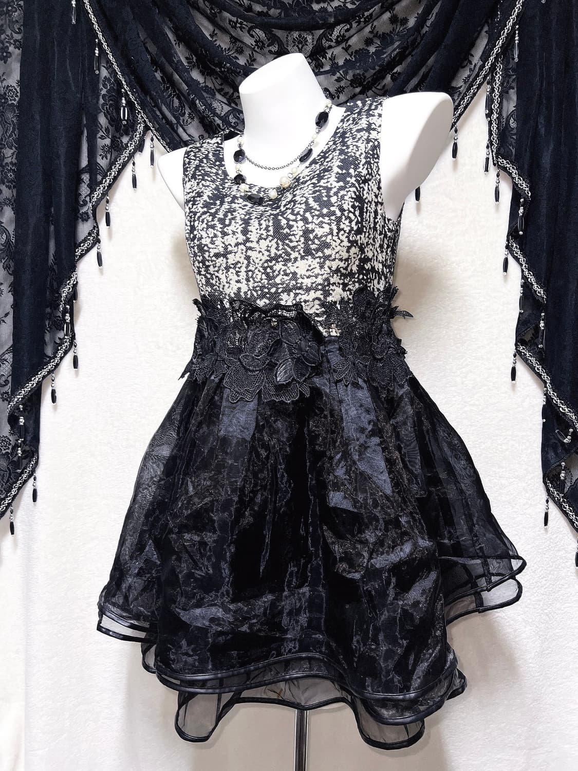 로맨틱고딕 고스로리 다크페어리 미니원피스 공겜 파티드레스 코스튬 연말 상품이미지3