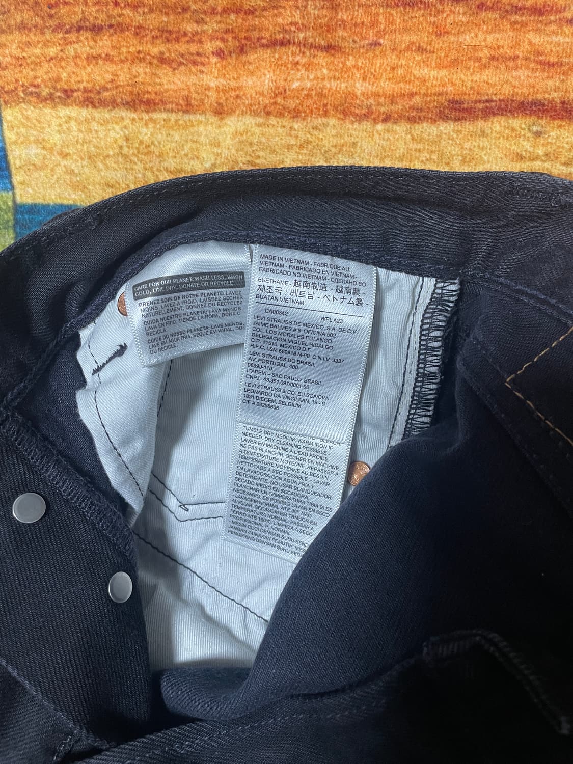 리바이스 501 블랙진 상품이미지5