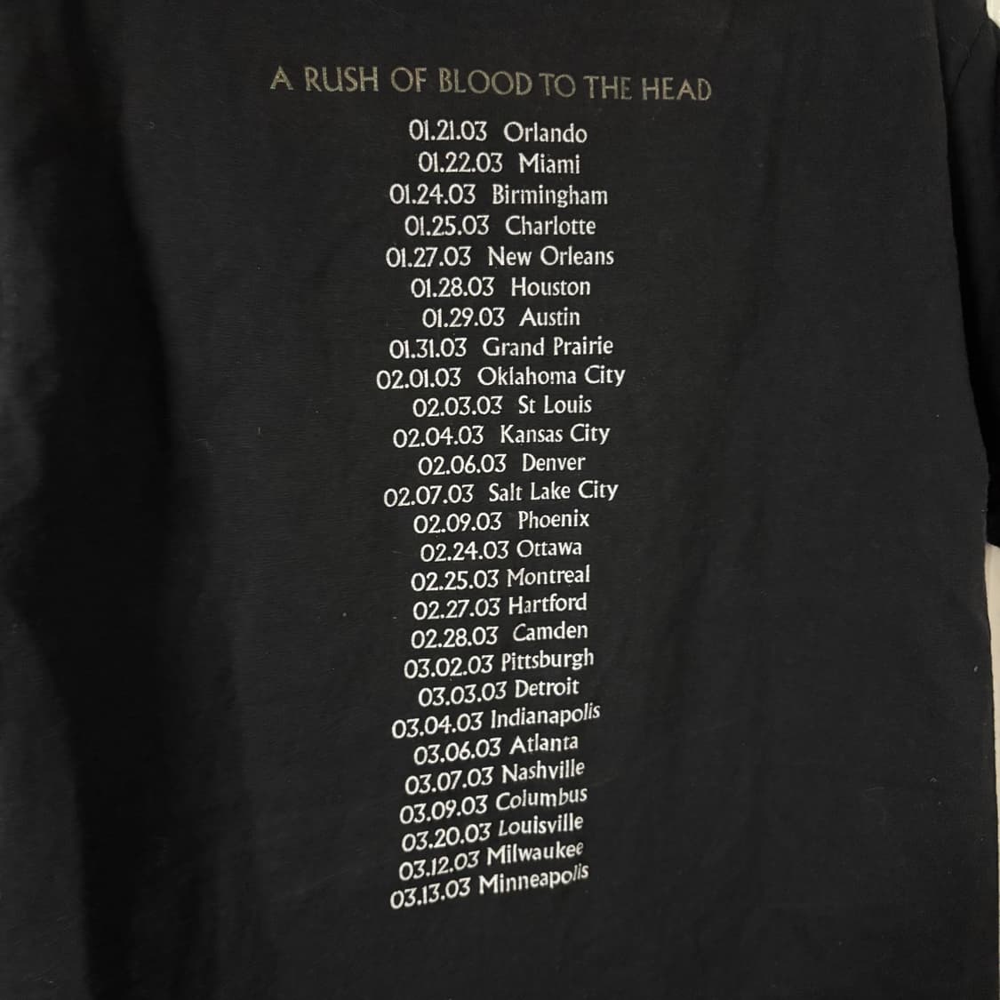 00s 콜드플레이 빈티지 밴드티 S 상품이미지6