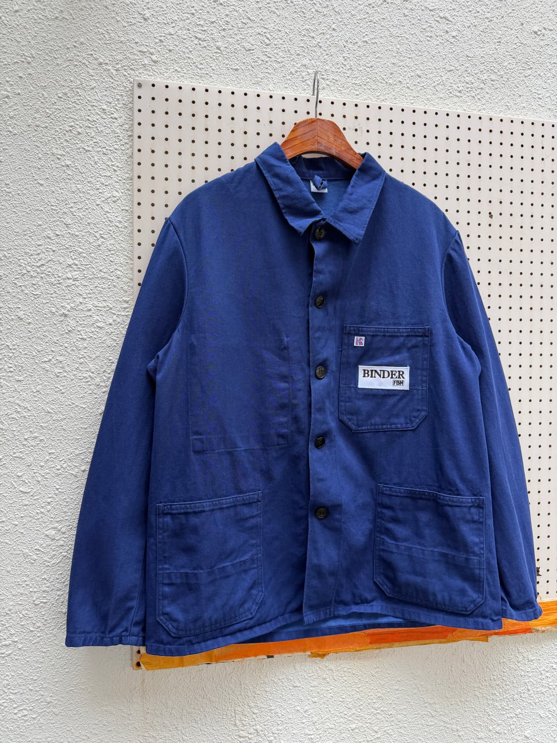 80s GERMAN BLUE DENIM UTILITY 데님 프렌치워크자켓 상품이미지4