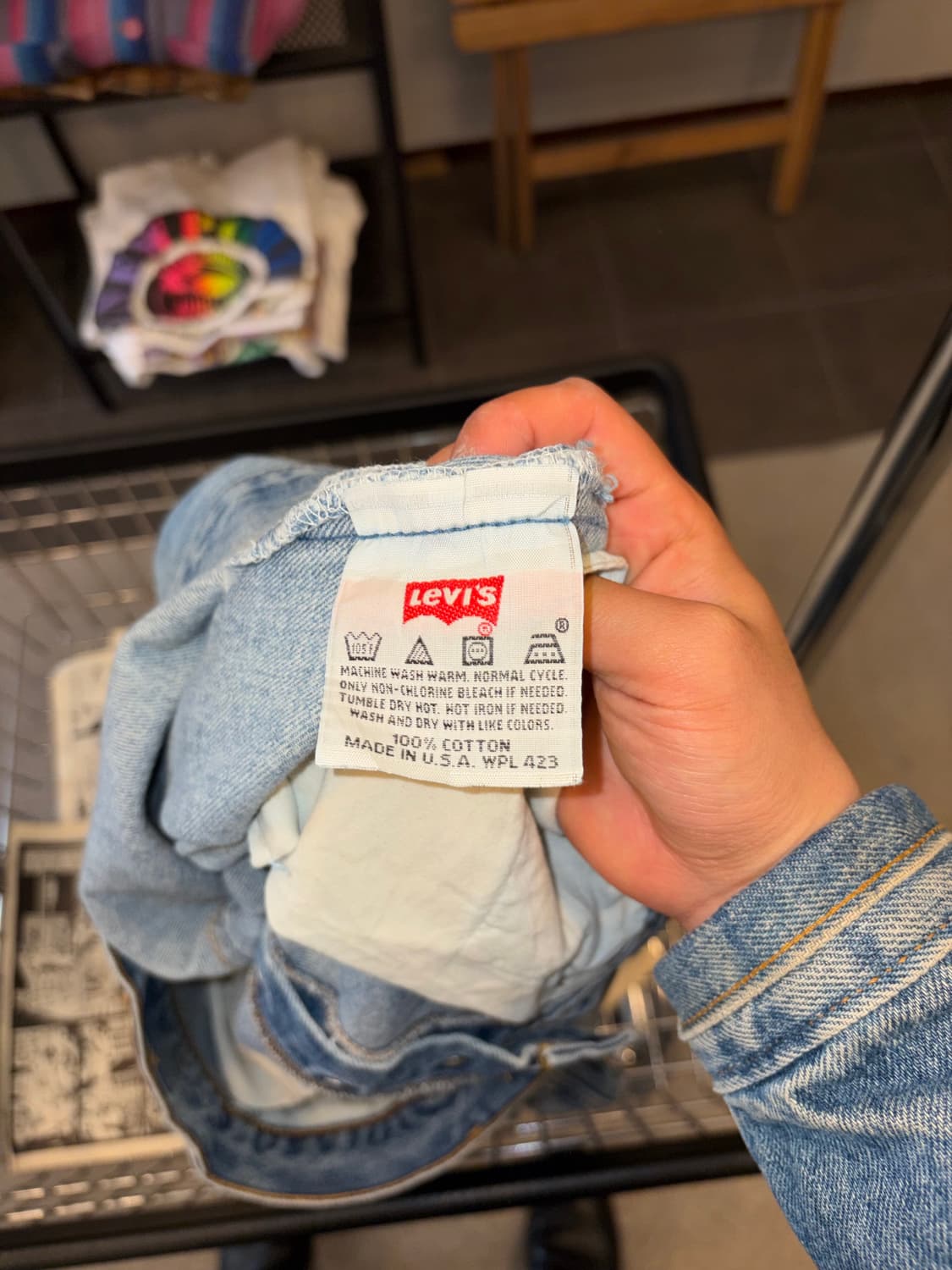 90’s Levi’s 501 USA denim hard washed 상품이미지10