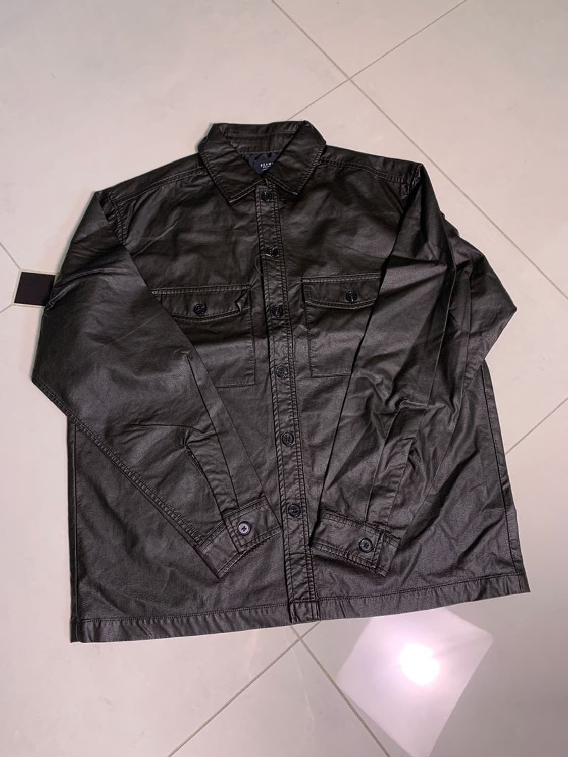 FAKE LEATHER CPO SHIRT 상품이미지6