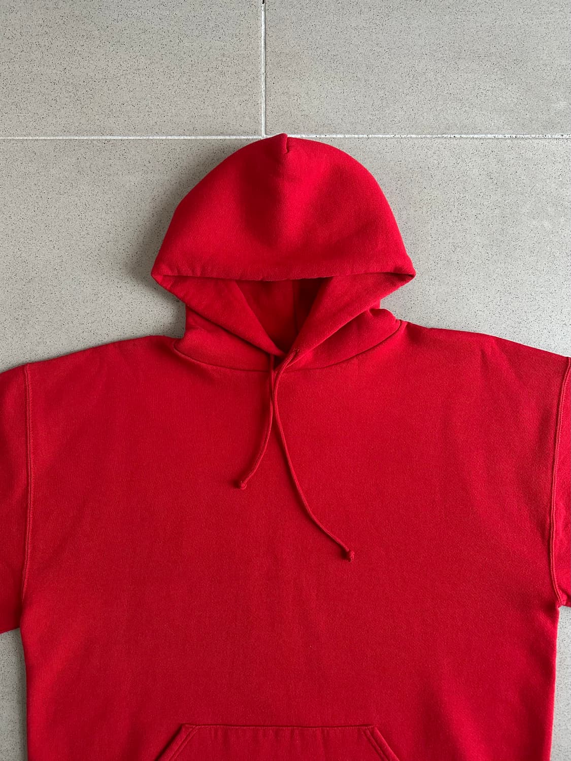 90s 빈티지 러셀 후드 레드 XL USA 상품이미지4