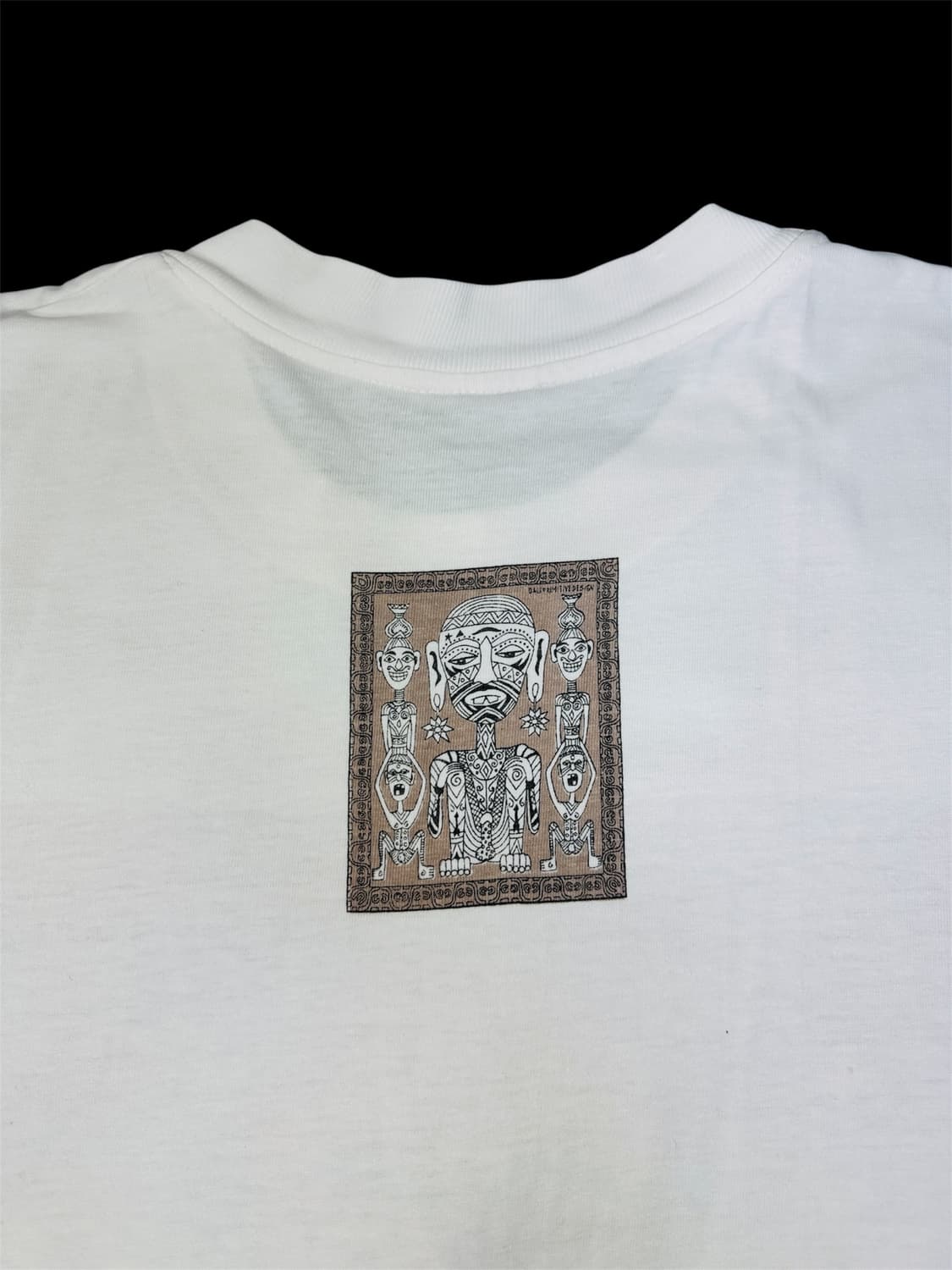 빈티지 90s 발리 원시부족 그래픽 아트 티셔츠 XL 상품이미지6