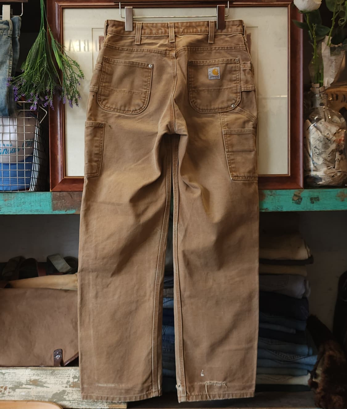 칼하트 워크팬츠 더블니 워크팬츠 브라운 6x32 상품이미지2