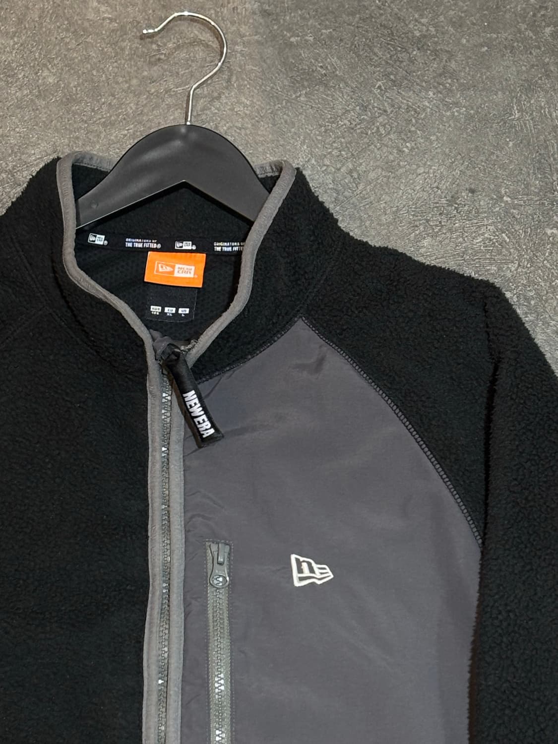 뉴에라 플리스 후리스 뽀글이 잠바 블랙 105사이즈 상품이미지4