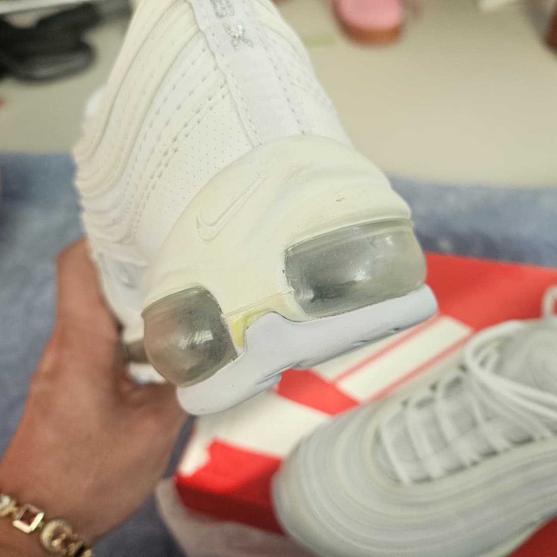 나이키 맥스 97 화이트 운동화 상품이미지8