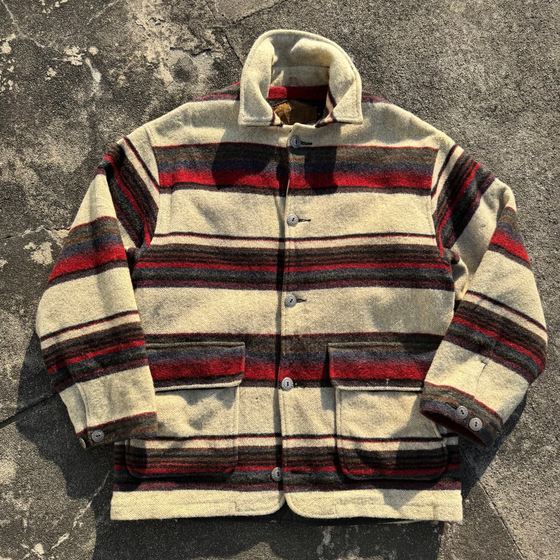 [M~L] 90s Woolrich 울리치 블랭킷 울 자켓 상품이미지1