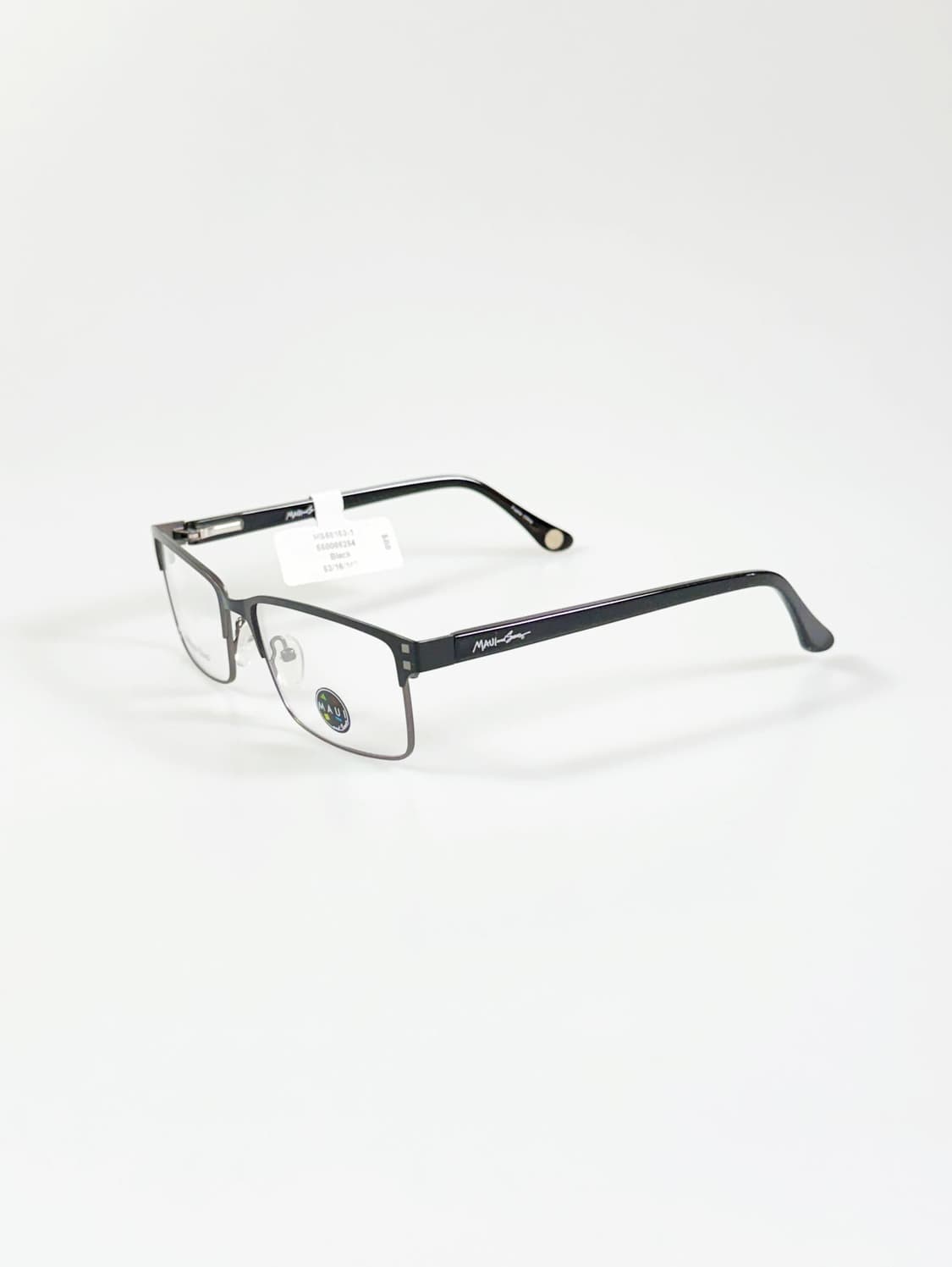 MAUI 블랙 슬림 스퀘어 메탈 프레임 빈티지 안경 상품이미지3