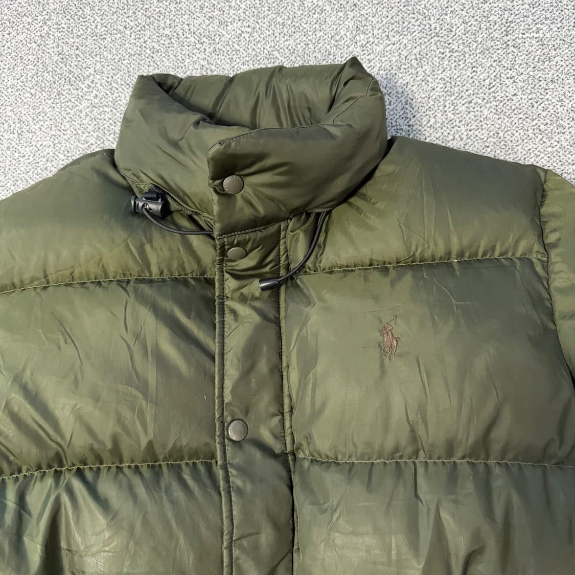 폴로 카키색 푸퍼 패딩 자켓 상품이미지2