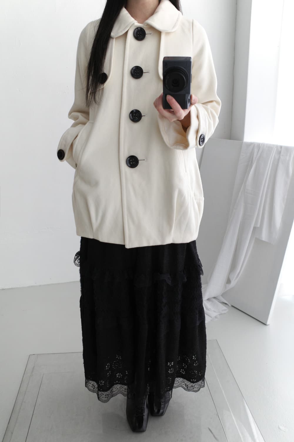 black button coat  상품이미지7