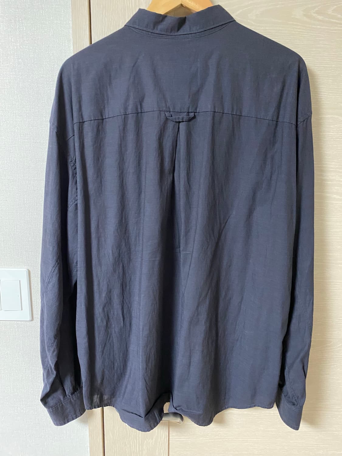 [3] 폴리테루 텐코 루즈드 셔츠 2.0 워시드 다크 네이비 상품이미지2