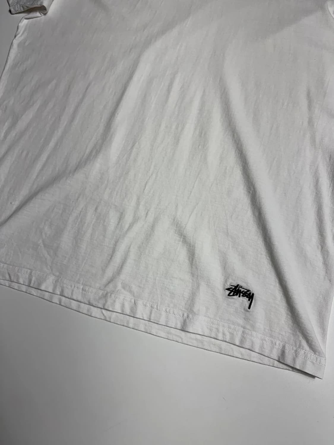 스투시 STUSSY 화이트 언더셔츠 반팔 티셔츠 R1494 상품이미지3