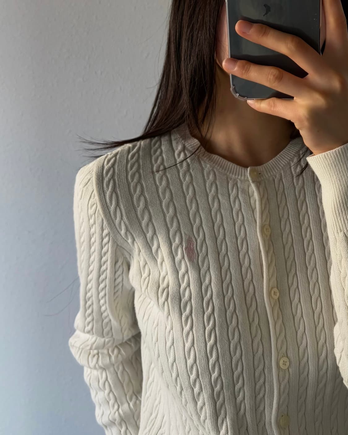 [XS]폴로 랄프로렌 걸즈 꽈배기 케이블 니트 가디건 상품이미지2