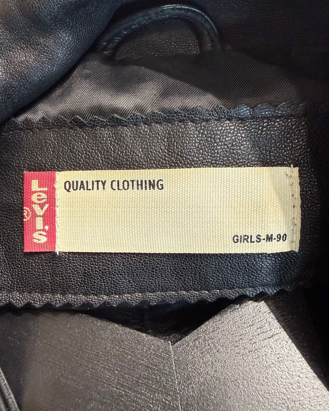 리바이스 블랙 쉽스킨 레더 자켓  상품이미지8