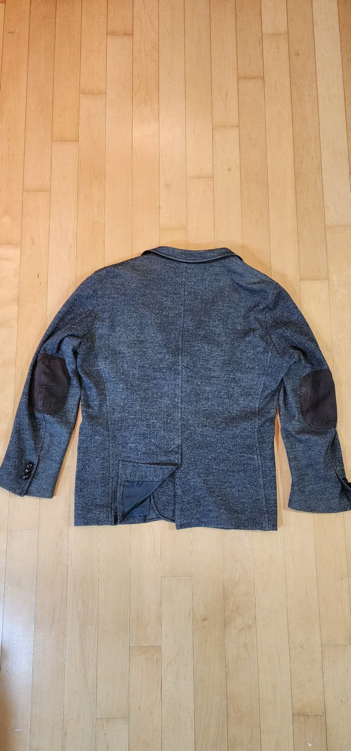 그레이 헤링본 울혼방 자켓 L 상품이미지5