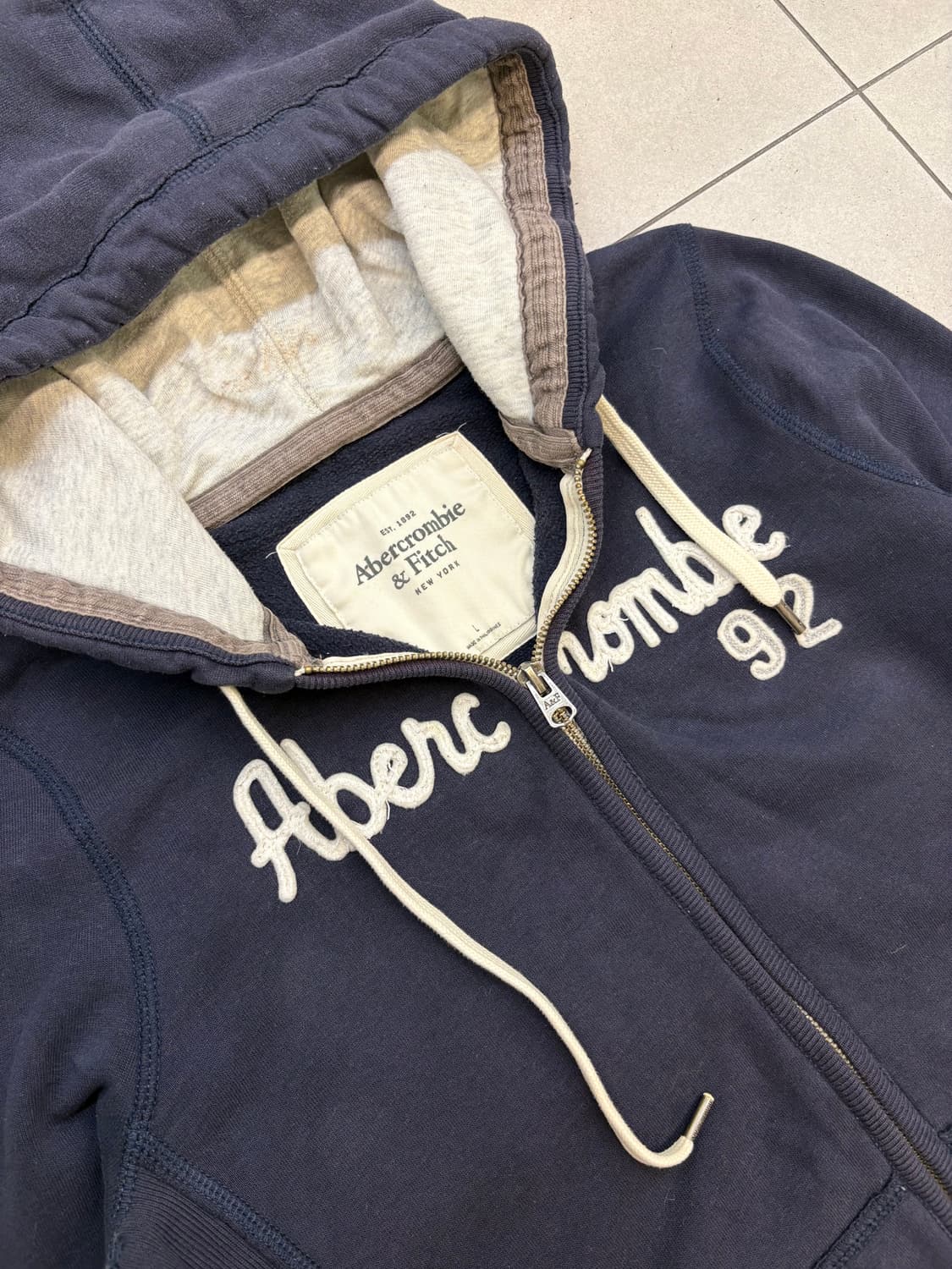 아베크롬비 네이비 후드집업 상품이미지4