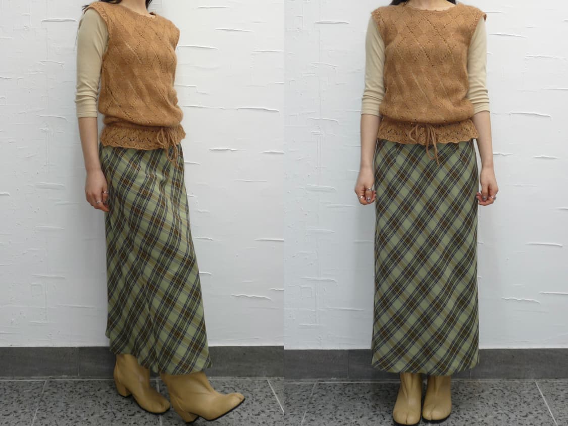Forest check pattern skirt 상품이미지2