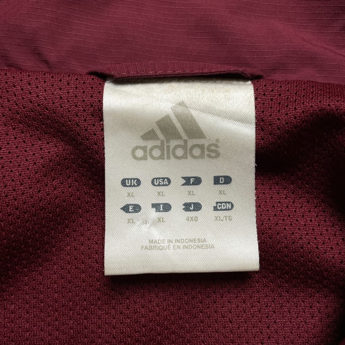 ADIDAS 00s 아디다스 빈티지 와인 윈드브레이커 상품이미지9