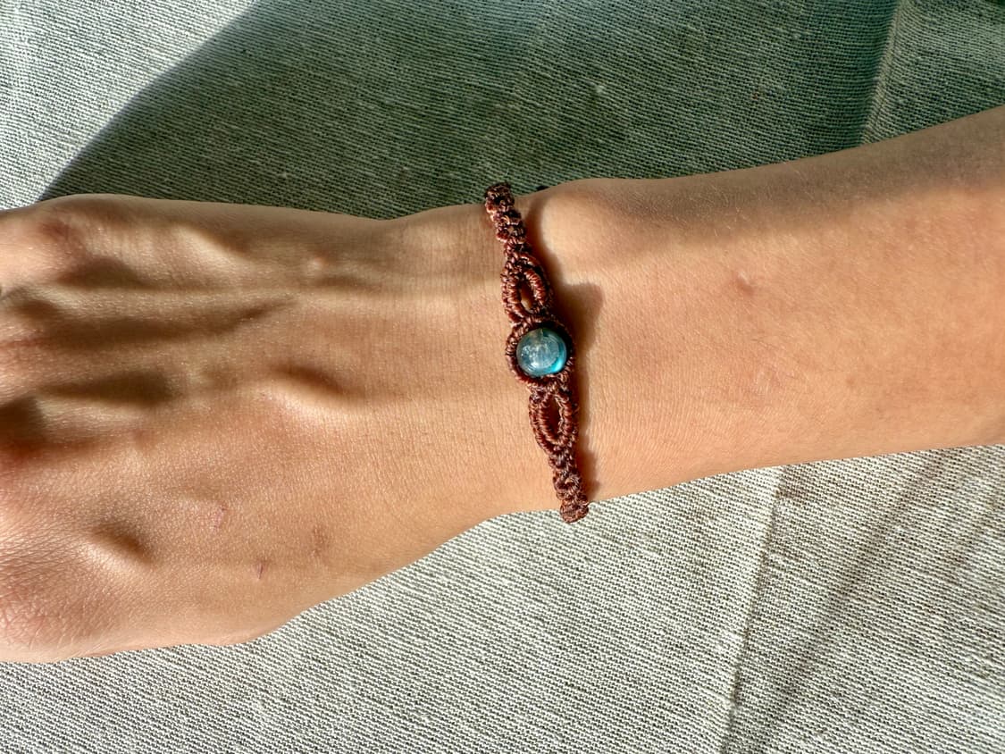 래브라도라이트 메디테이션 마크라메 원석 팔찌 상품이미지5