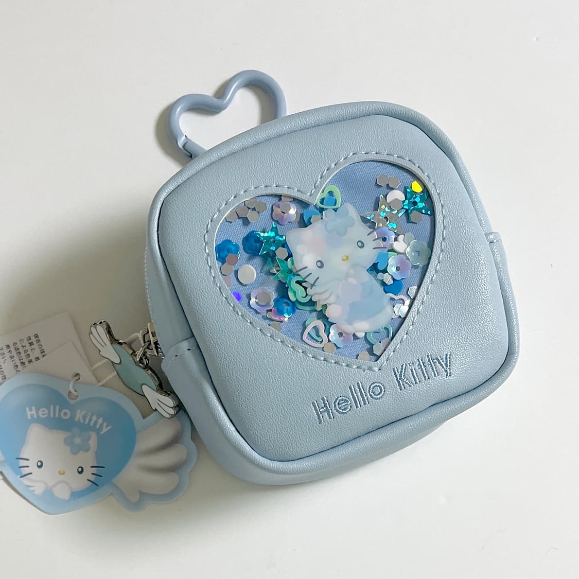 헬로키티 미즈이로 엔젤 미니 파우치 상품이미지1