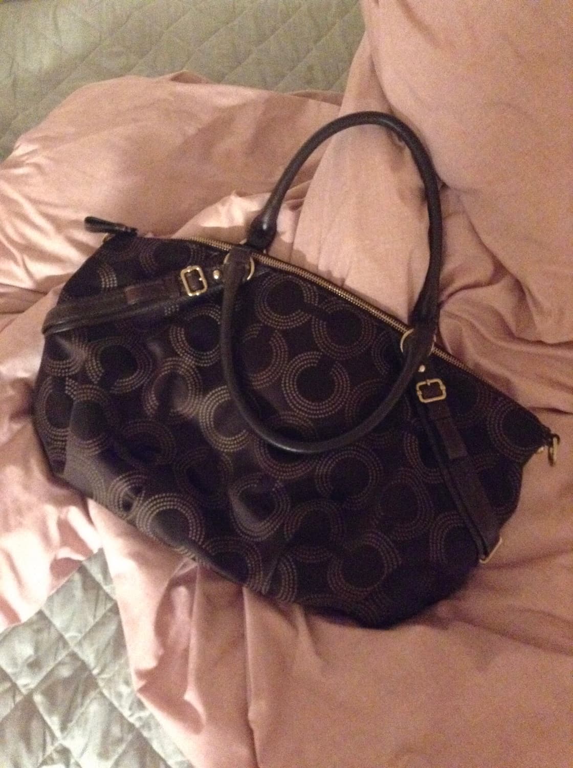 Coach brown tote hand bag 상품이미지2