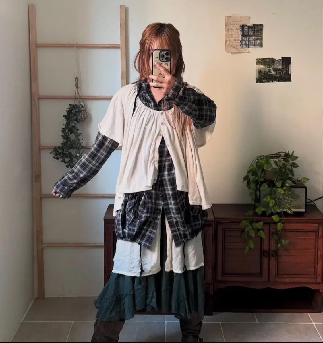 코코모리 빈티지 모리걸 하구미 케이프 코디 세트 상품이미지4