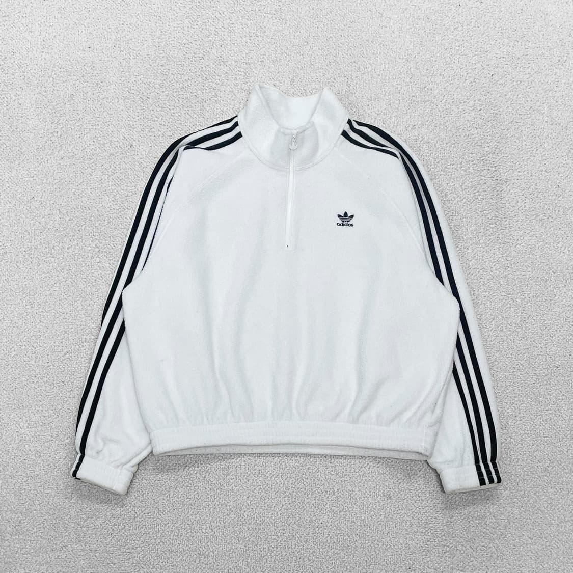아디다스 파이어버드 플리스 하프 집업 화이트 상품이미지2