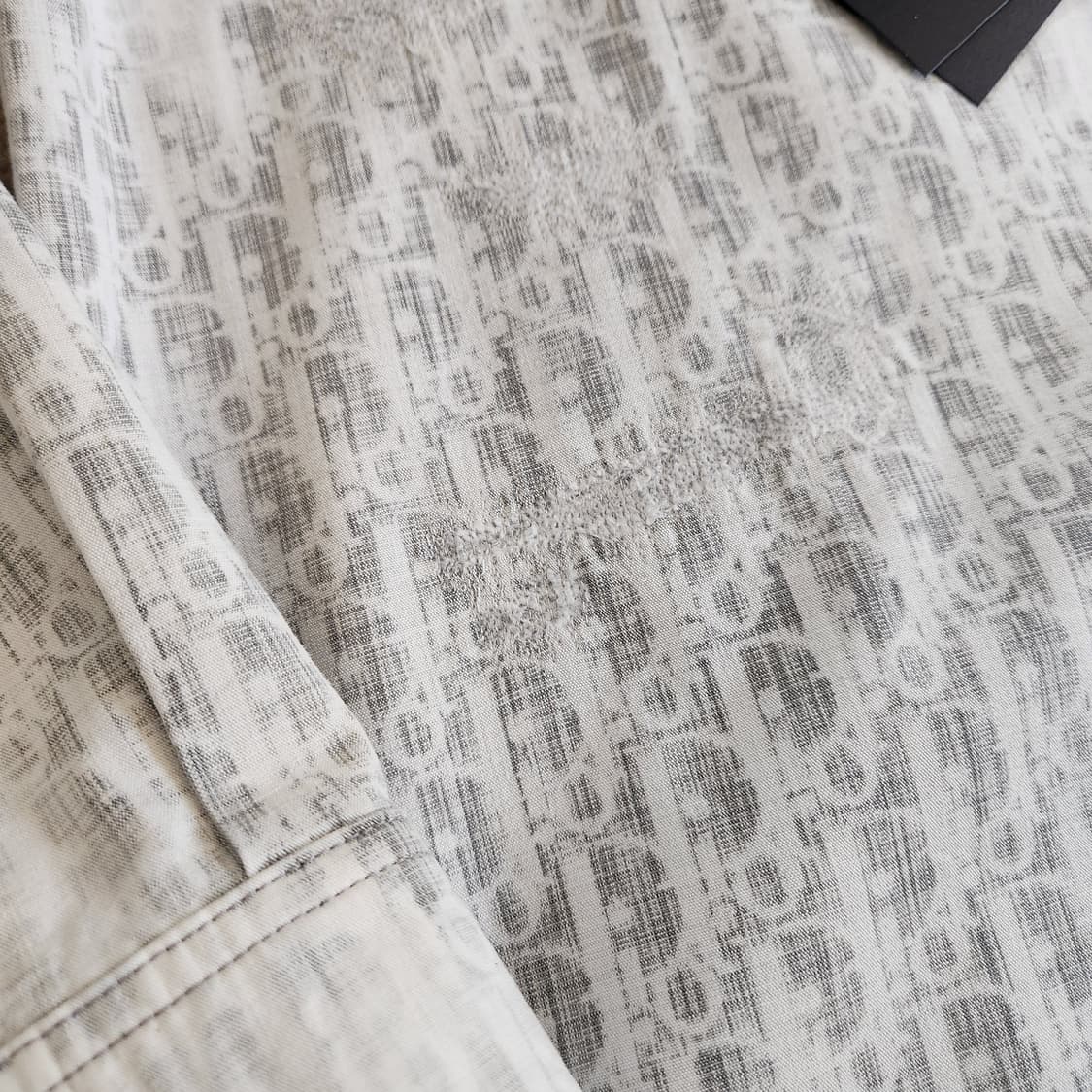 Dior 디올 최상급 일본 데님 디스트레스드 오블리크 샤켓 자켓 셔츠 상품이미지5