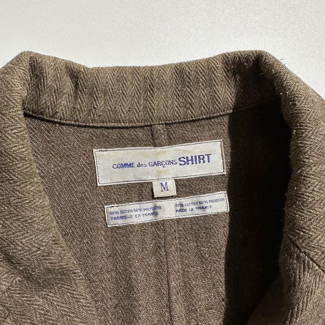 꼼데가르송 SHIRT 헤링본 싱글 자켓 상품이미지3