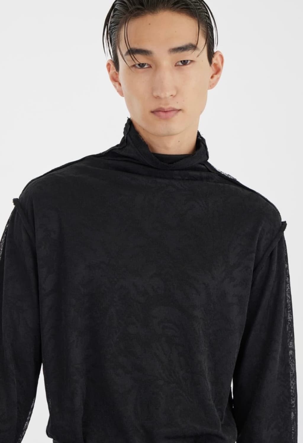 유스 youth 핑거홀 이너 터틀넥 블랙 상품이미지2