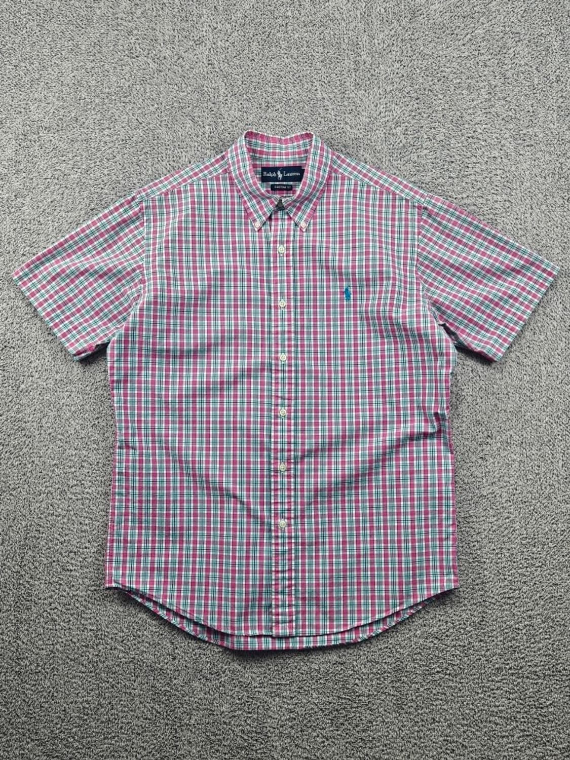 폴로랄프로렌 체크 하프 반팔 셔츠 ( L ) / 11920 상품이미지2