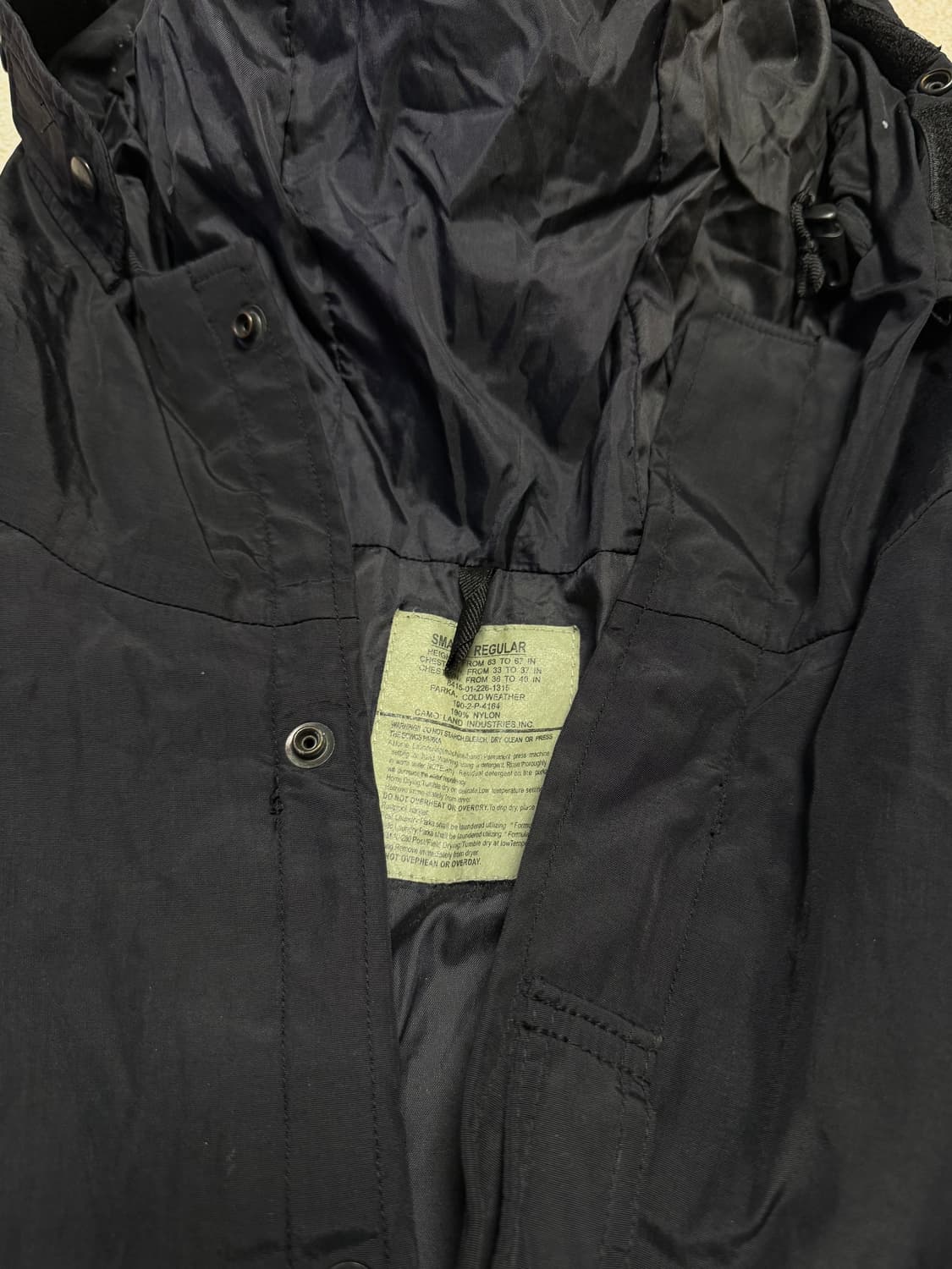 미군 야상 필드파카 고어텍스 바람막이 상품이미지3