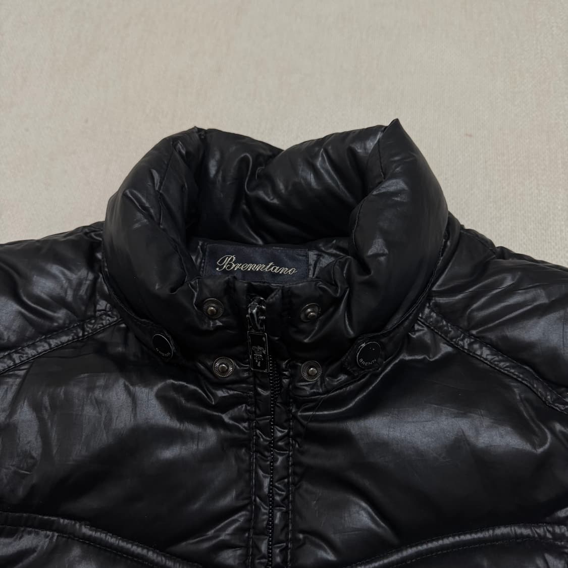 블랙 유광 글로시 패딩 상품이미지2