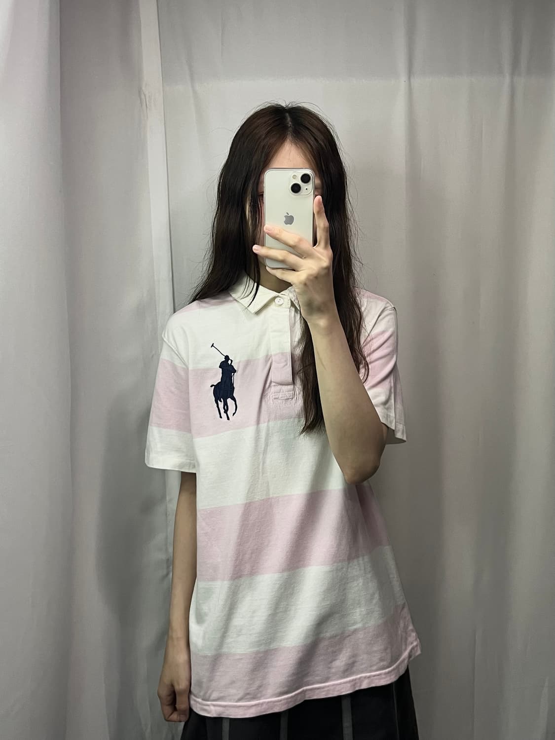 폴로 랄프로렌 카라 반팔티 L #csz334 상품이미지1