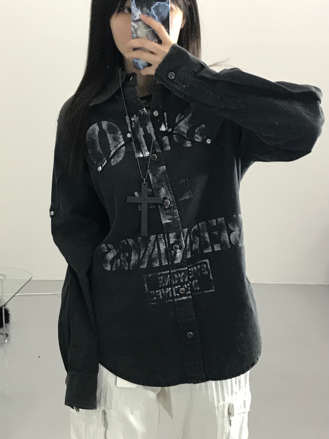 BERNINGS SHO 프린팅 셔츠 상품이미지2