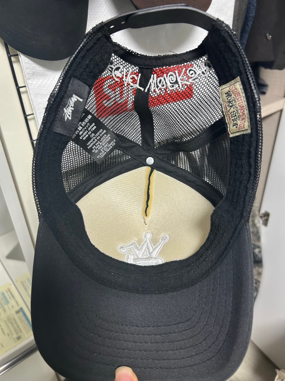 스투시 x 아워레가시 워크샵 트러커 캡 블랙 상품이미지3