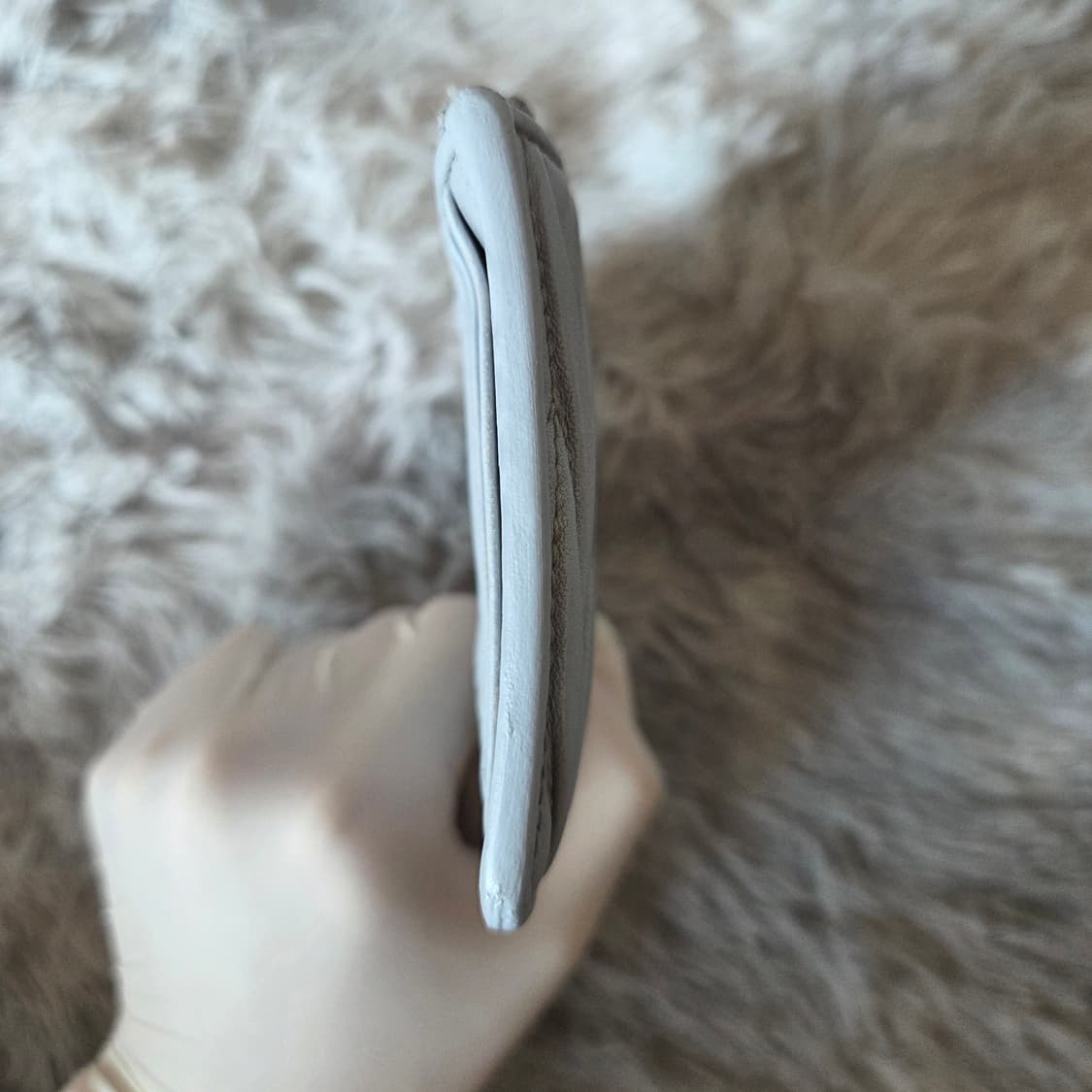 [정품] 미우미우 마테라쎄 나파 가죽 장지갑 스카이블루 상품이미지5