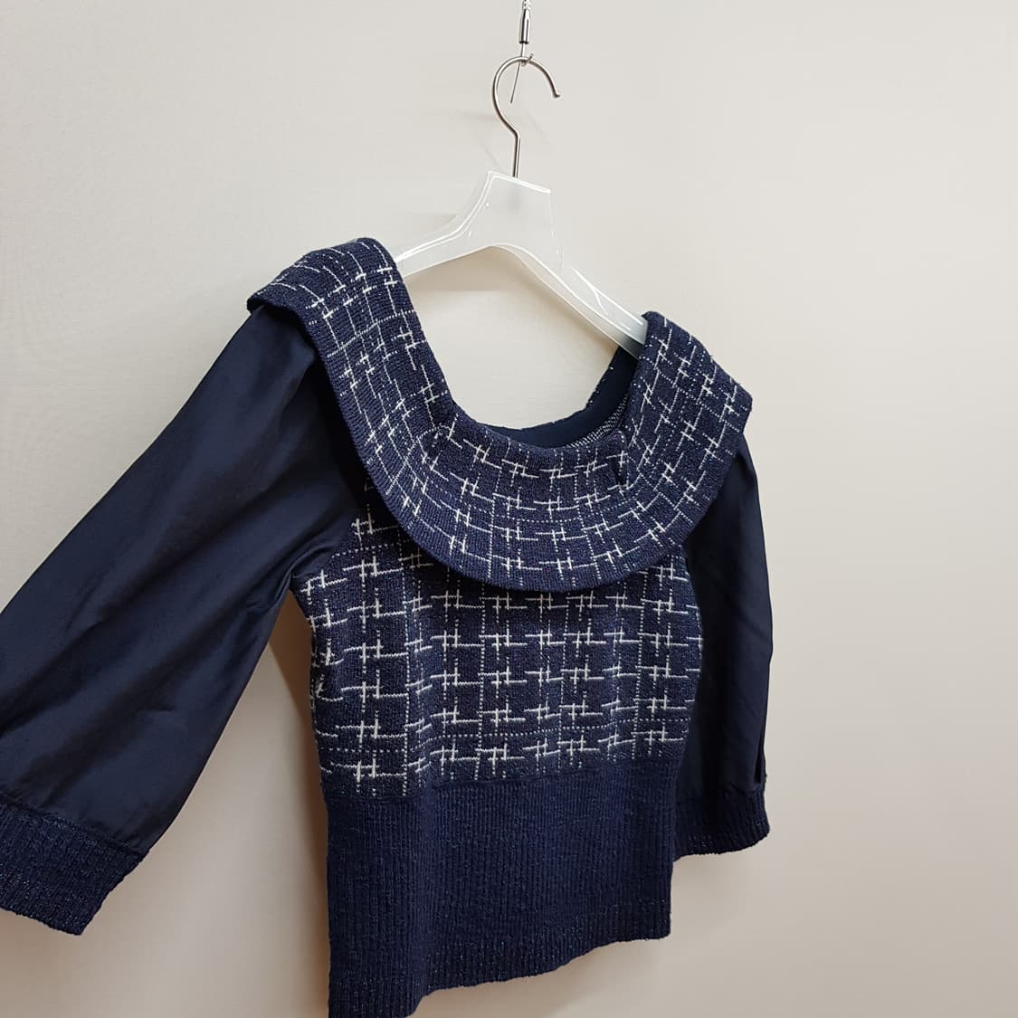 한섬 마인 셔링 카라 니트  F90 사이즈 상품이미지3