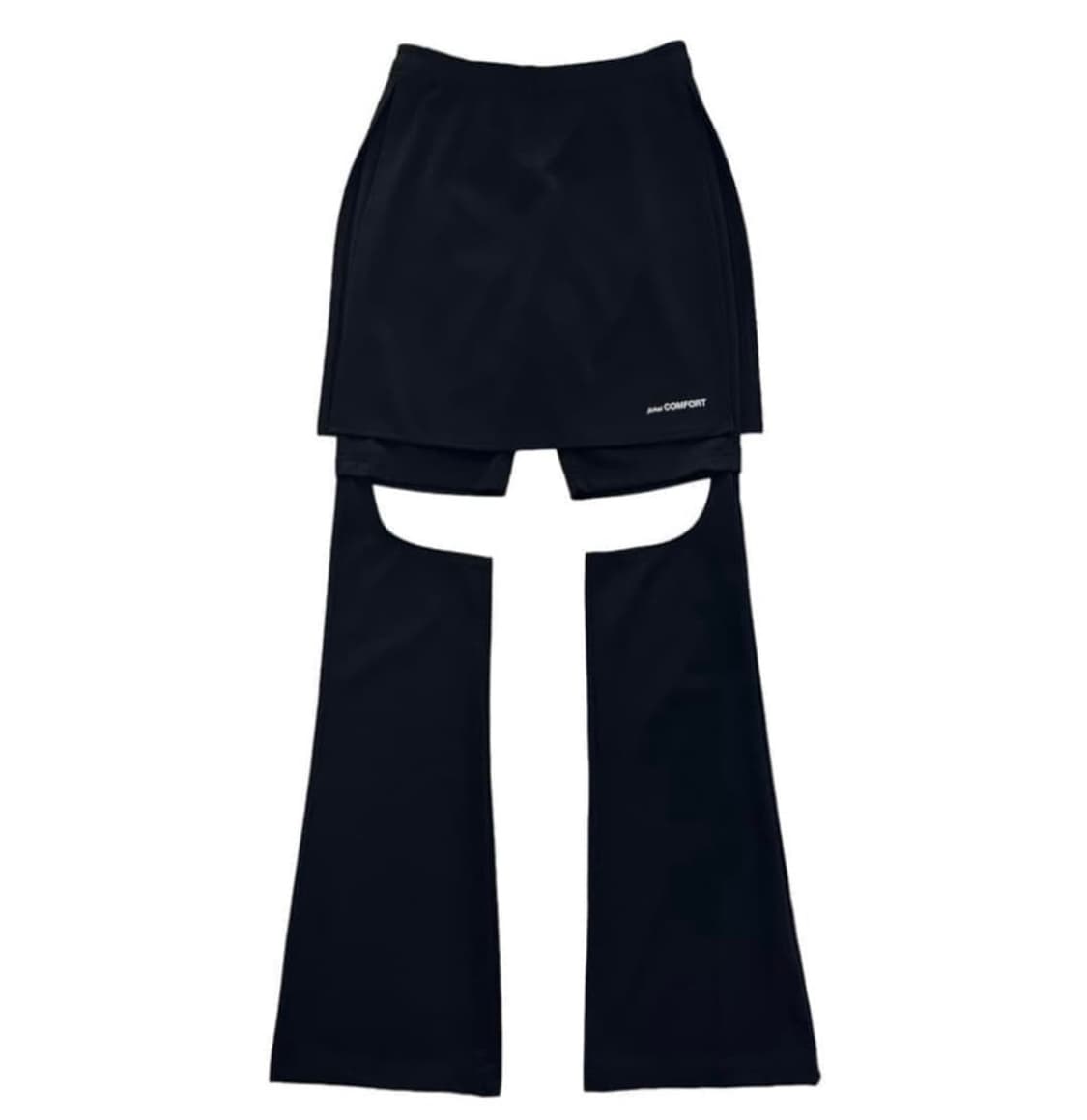 지초이 슬림 스커트팬츠 블랙 1사이즈 상품이미지1