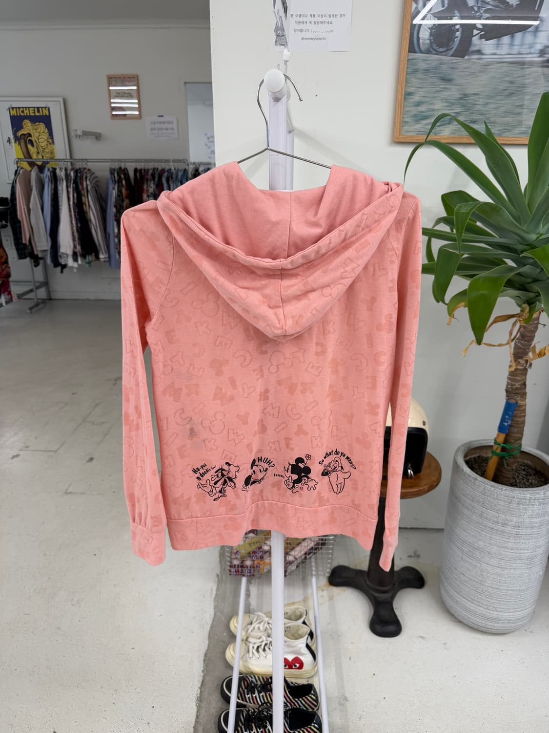 일본빈티지 키치 디즈니 미키마우스 후드집업 상품이미지9