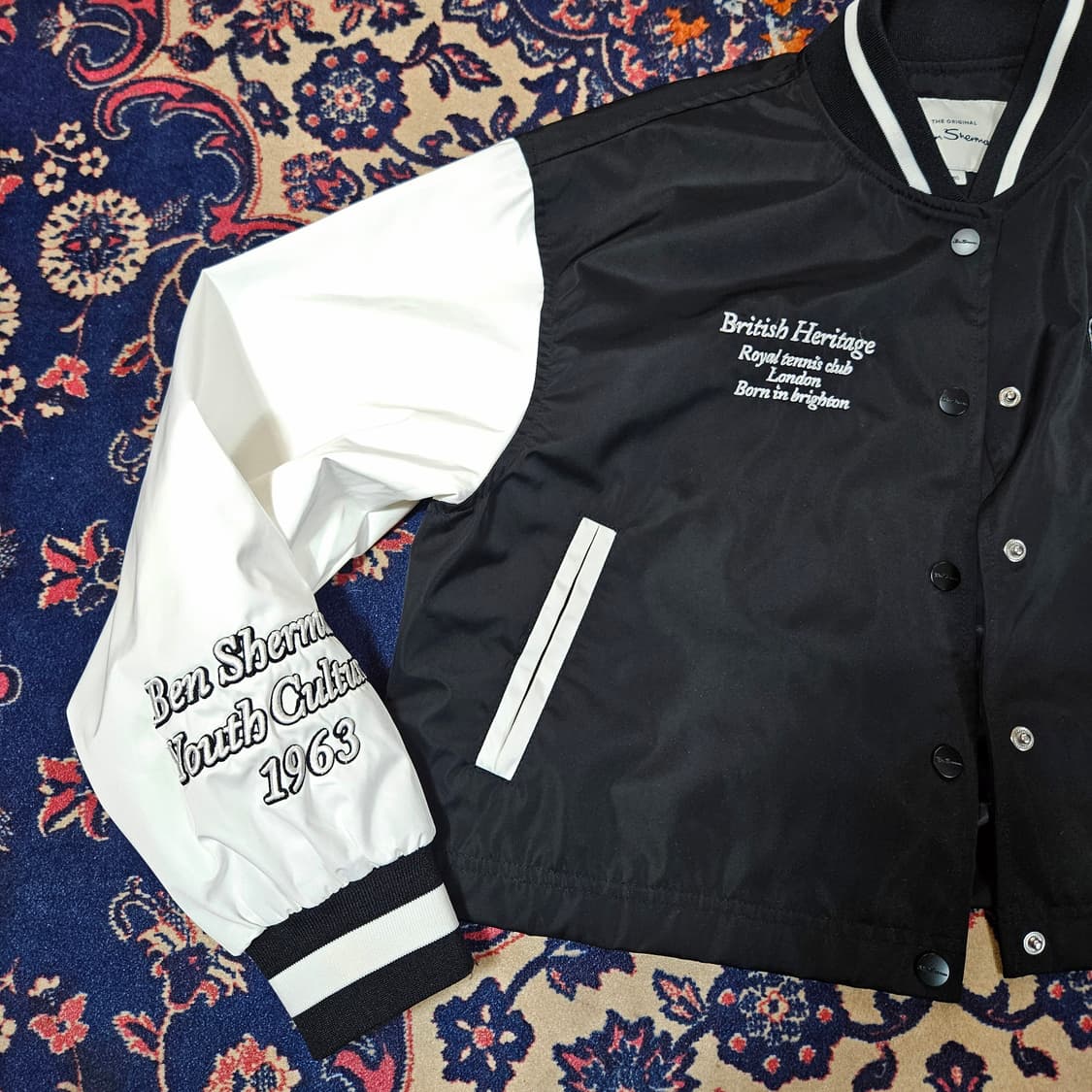 벤셔먼 23ss 크롭 나일론 바시티 자켓 S 상품이미지2