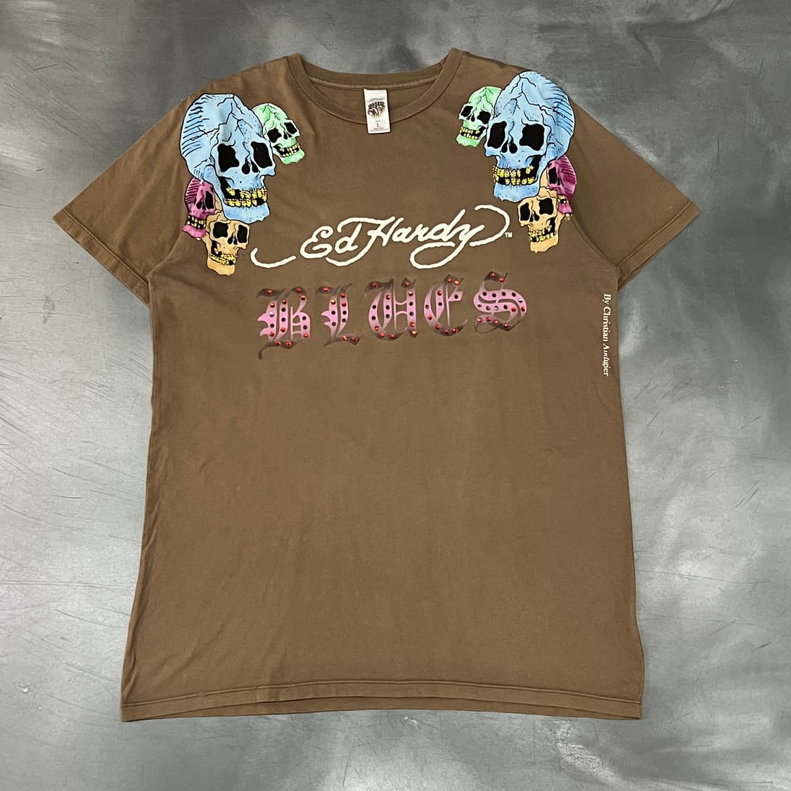  에드하디 큐빅 스컬 풀프린팅 반팔티 y15950 상품이미지1