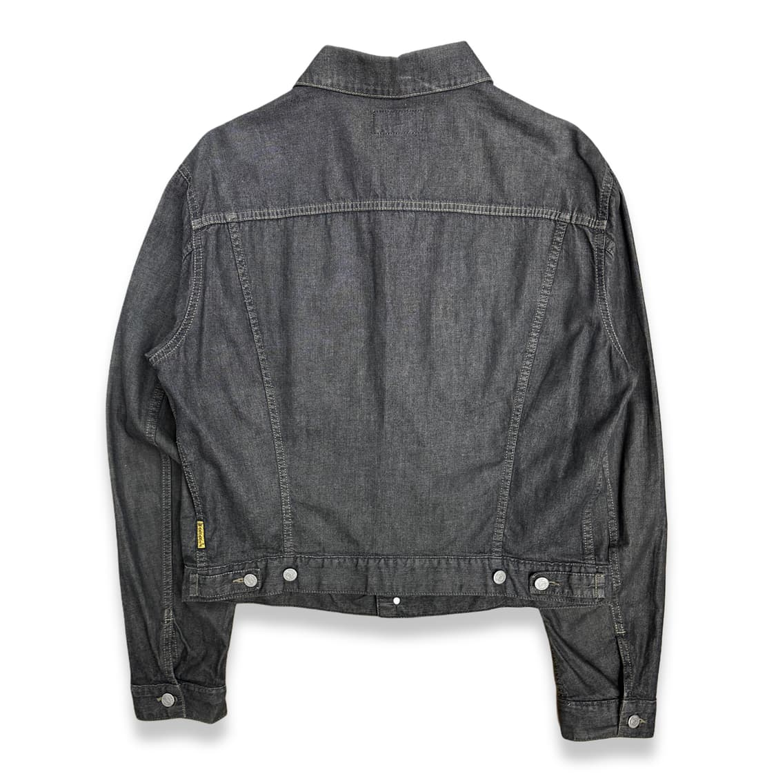 00s Armani Jeans 블랙 트러커 데님 자켓 L 상품이미지2